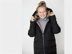 Ver de Terre reversible vinterfrakke black/caramel